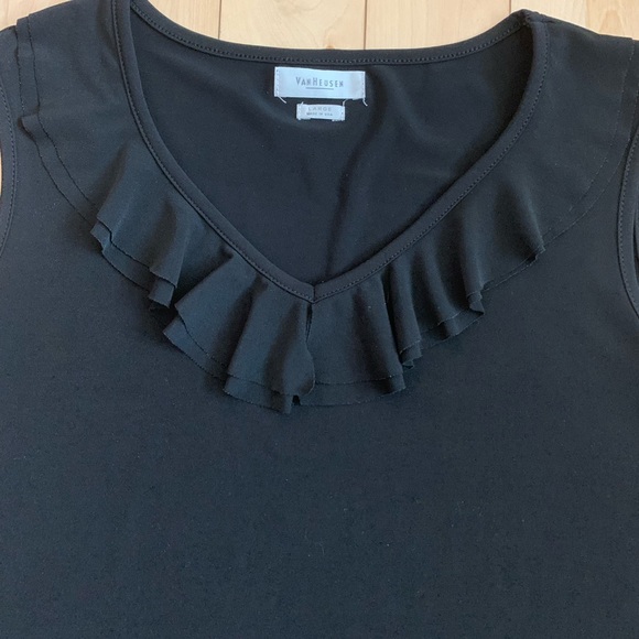 Van Heusen Ruffle V-Neck Top - Picture 2 of 4